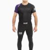 Ensemble ''Ranked MTSR'' No-Gi: Cet ensemble comprend :  1 Rashguard à manches courtes MTSR classé 1 short de grappling Hybrid Pro 1 pantalon de compression de combat Excellent ensemble pour le NO-GI  Photo 4